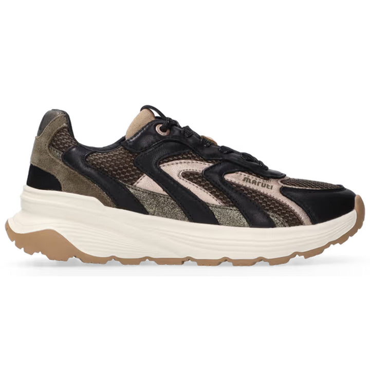 Maruti Damen Schuhe Sneaker Dora Leather Green Black - Bronze - Green