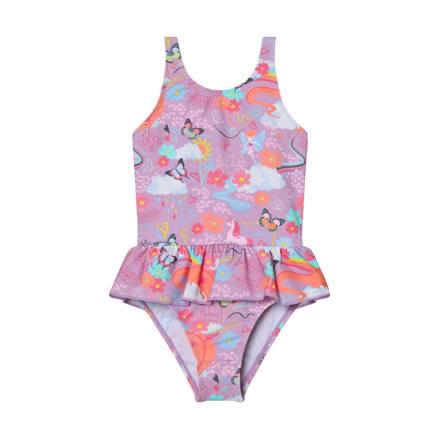 Color Kids Mädchen Badeanzug 720336 – lavender mist