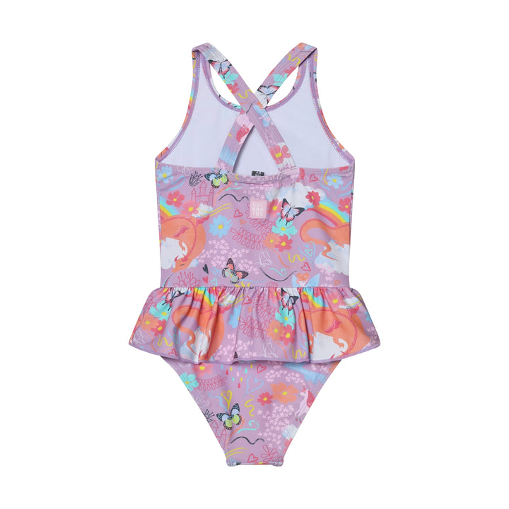 Color Kids Mädchen Badeanzug 720336 – lavender mist
