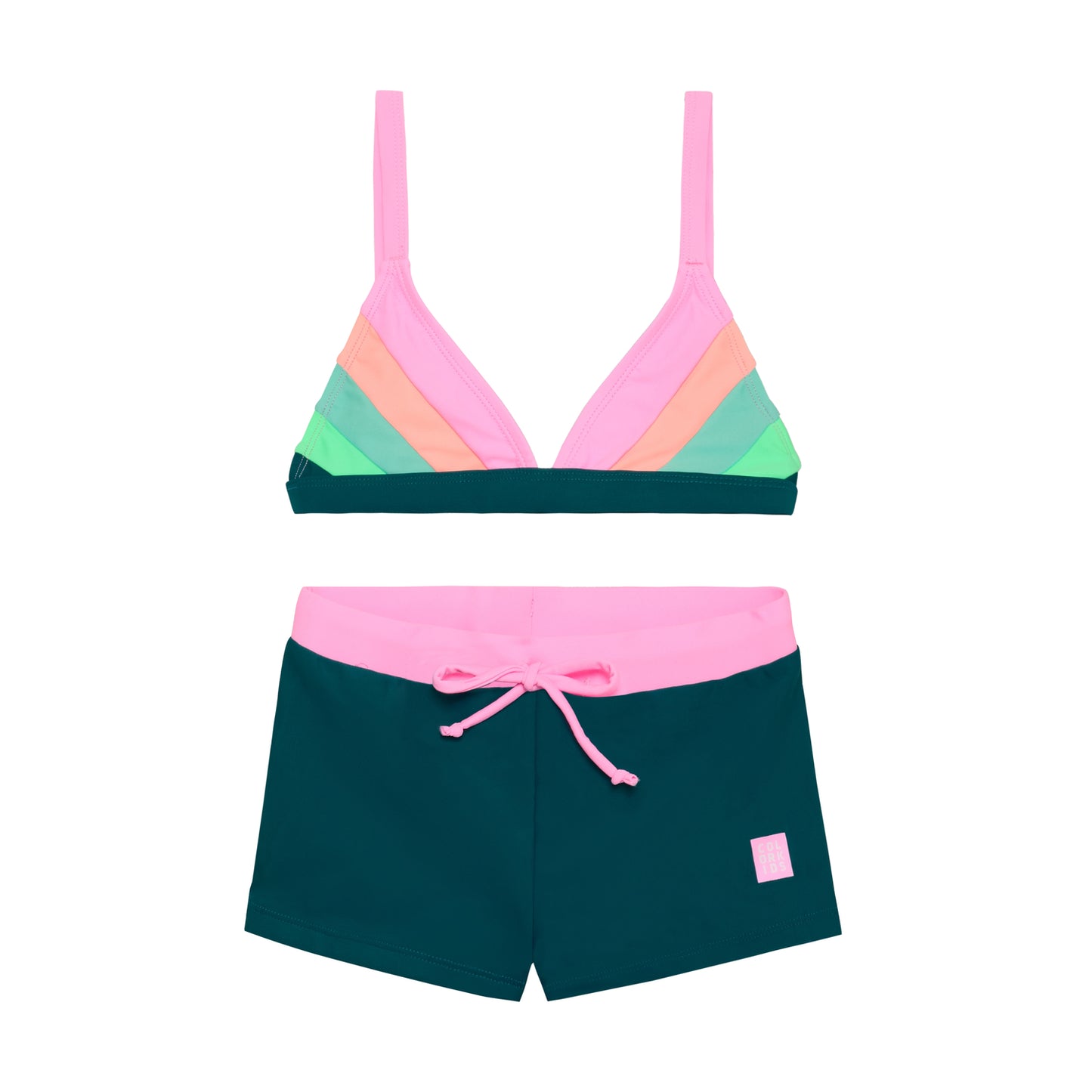 Color Kids Mädchen Bikini 720361 – begonia pink
