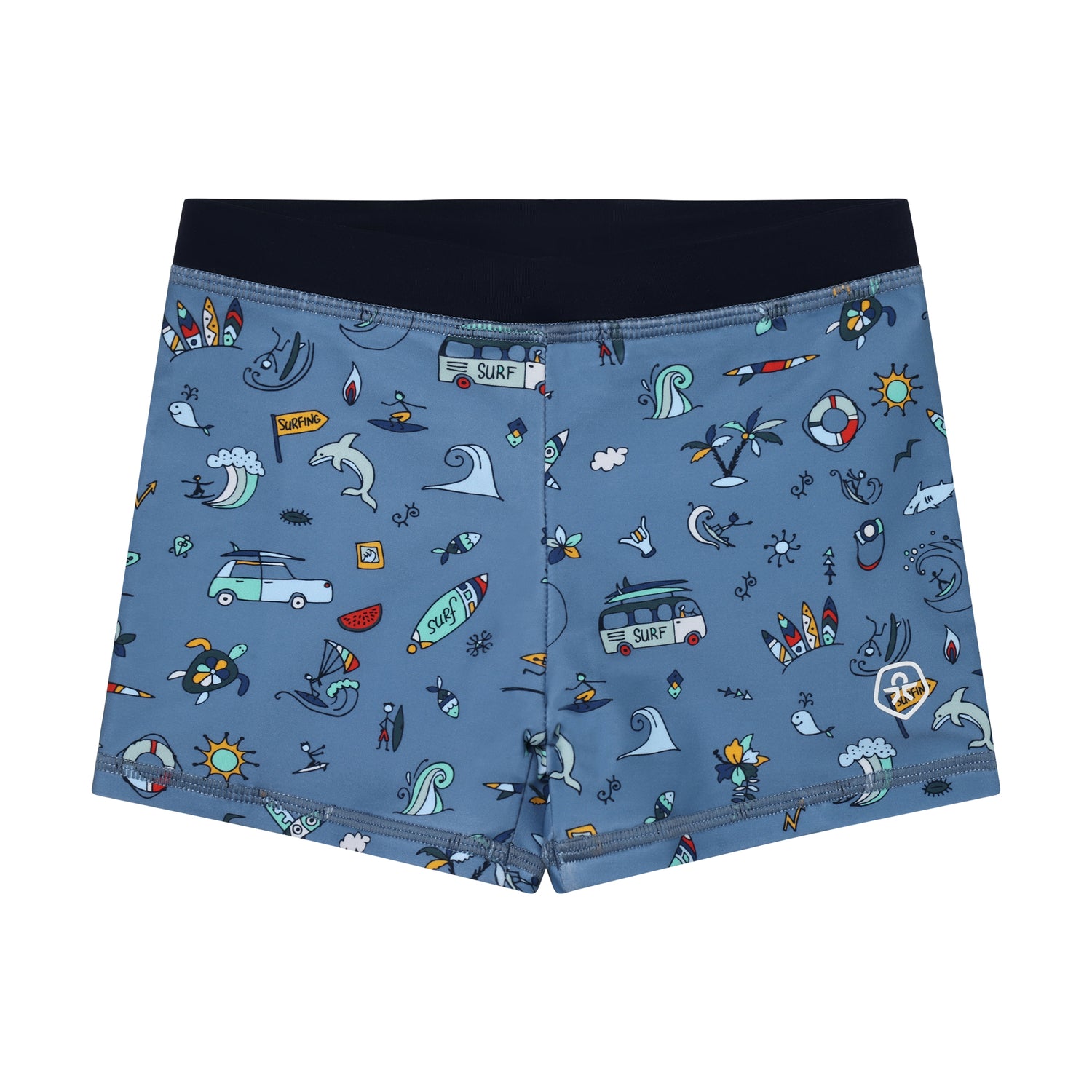 Color Kids Jungen Badehose 720391 – river blue