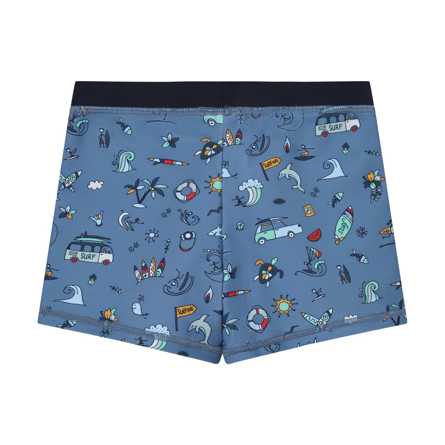 Color Kids Jungen Badehose 720391 – river blue