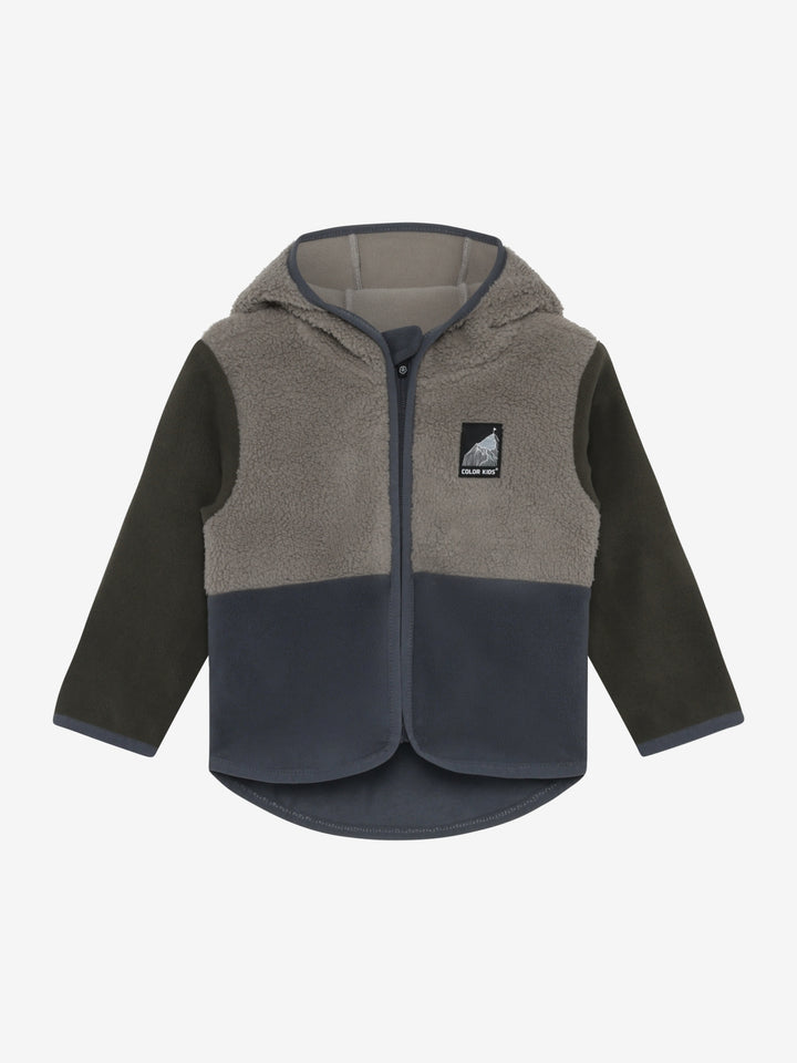 Color Kids Baby Jacke Teddy-Fleecejacke 742739 – turbulence