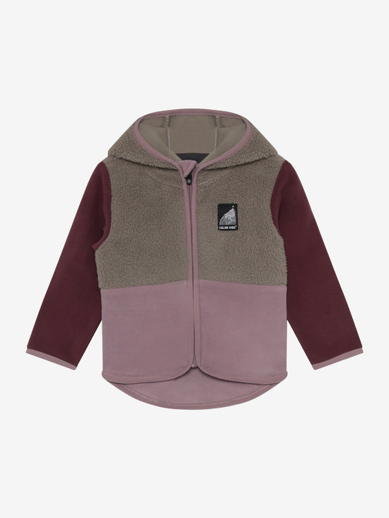 Color Kids Baby Jacke Teddy-Fleecejacke 742739 – toadstool