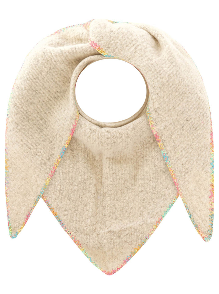 Zwillingsherz Damen Dreieckstuch Teddy "Bunte Kante"
