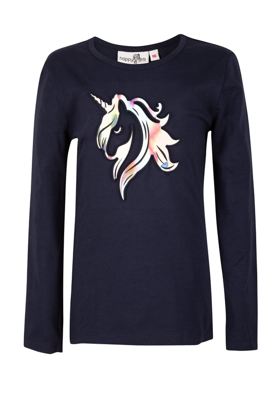 Happy Girls by Eisend Mädchen Langarmshirt Einhorn 753102