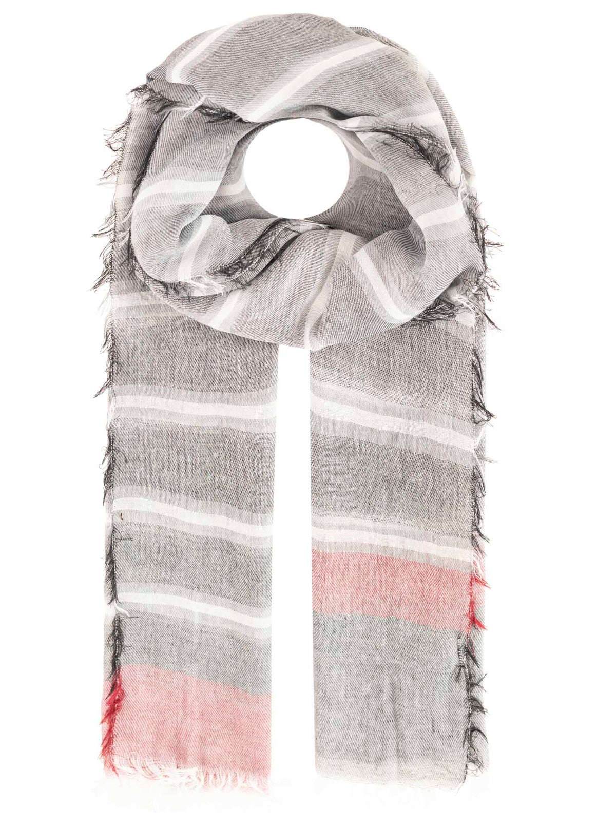 Zwillingsherz Accessoires Herrenschal BW "Streifen"