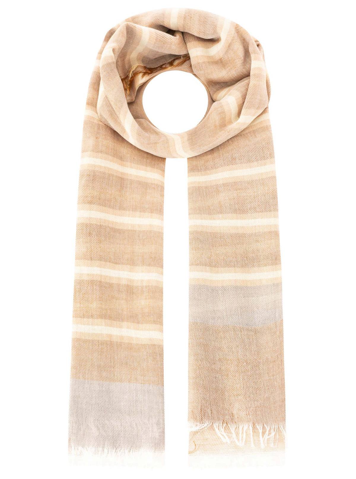 Zwillingsherz Accessoires Herrenschal BW "Streifen"
