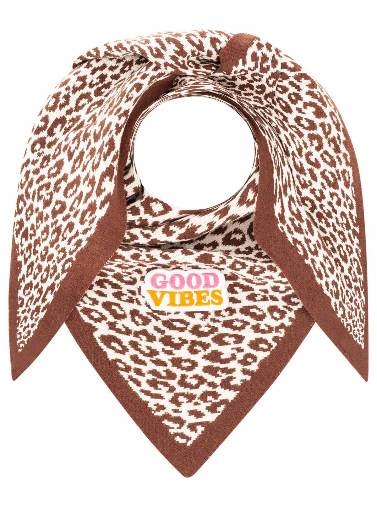 Zwillingsherz Damen Dreieckstuch BW Mix "Leo Patch"