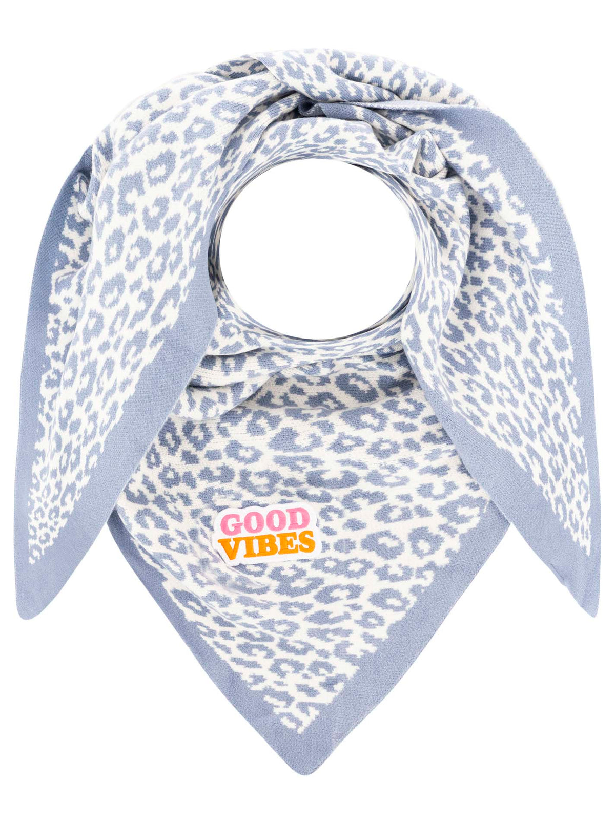 Zwillingsherz Damen Dreieckstuch BW Mix "Leo Patch"
