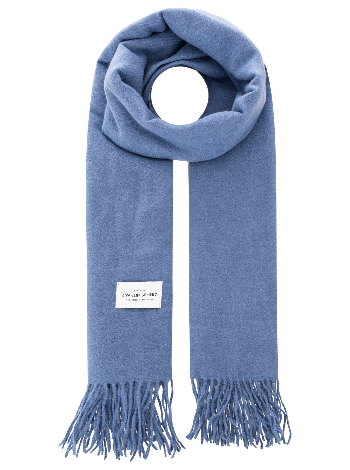 Zwillingsherz Damen Schal "Fransen Uni"