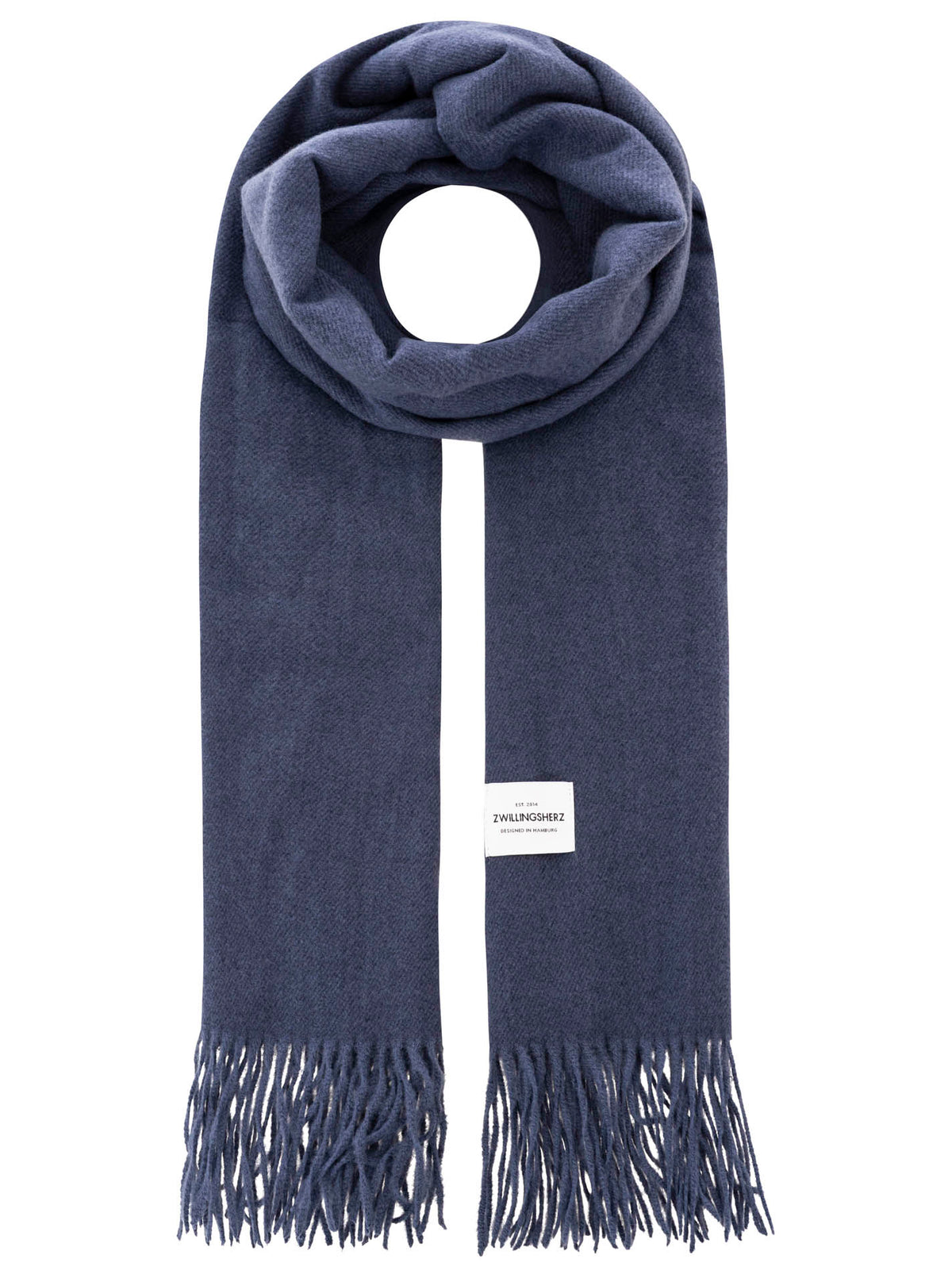 Zwillingsherz Damen Schal "Fransen Uni"