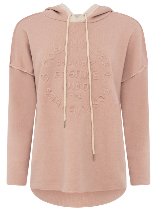 Zwillingsherz Damen Pullover Doubleface Hoodie "Positive Mind"