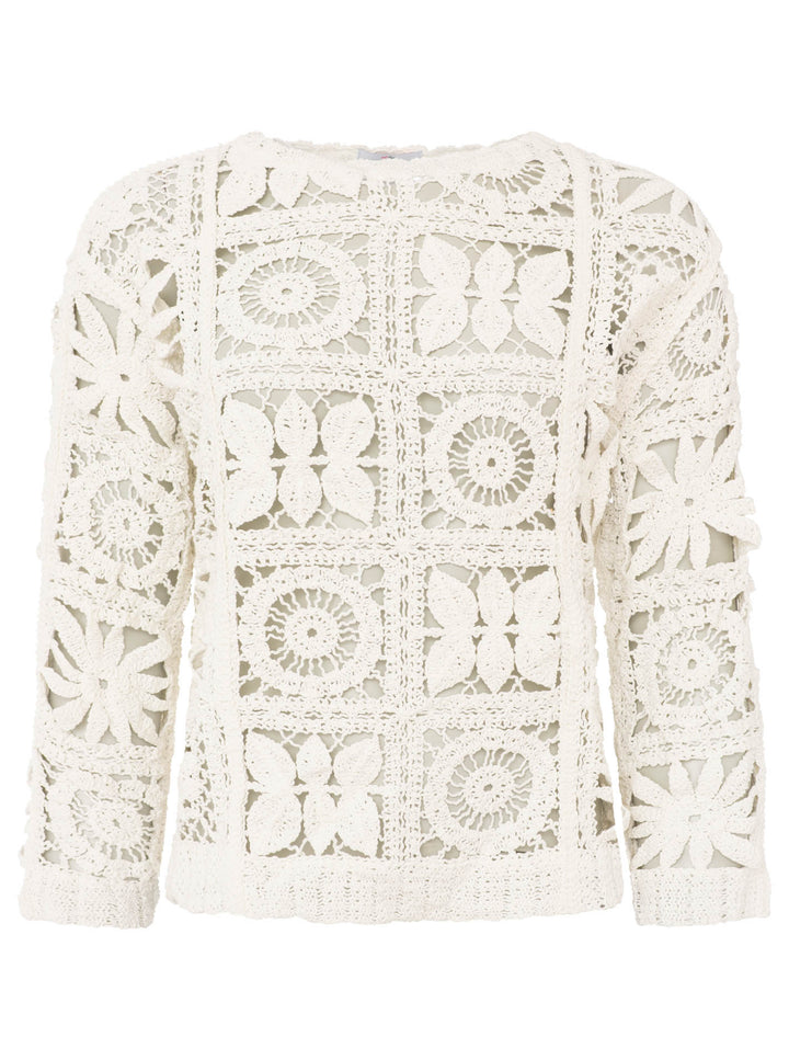 Zwillingsherz Damen Blusenshirt Lochstick "Modern Art"