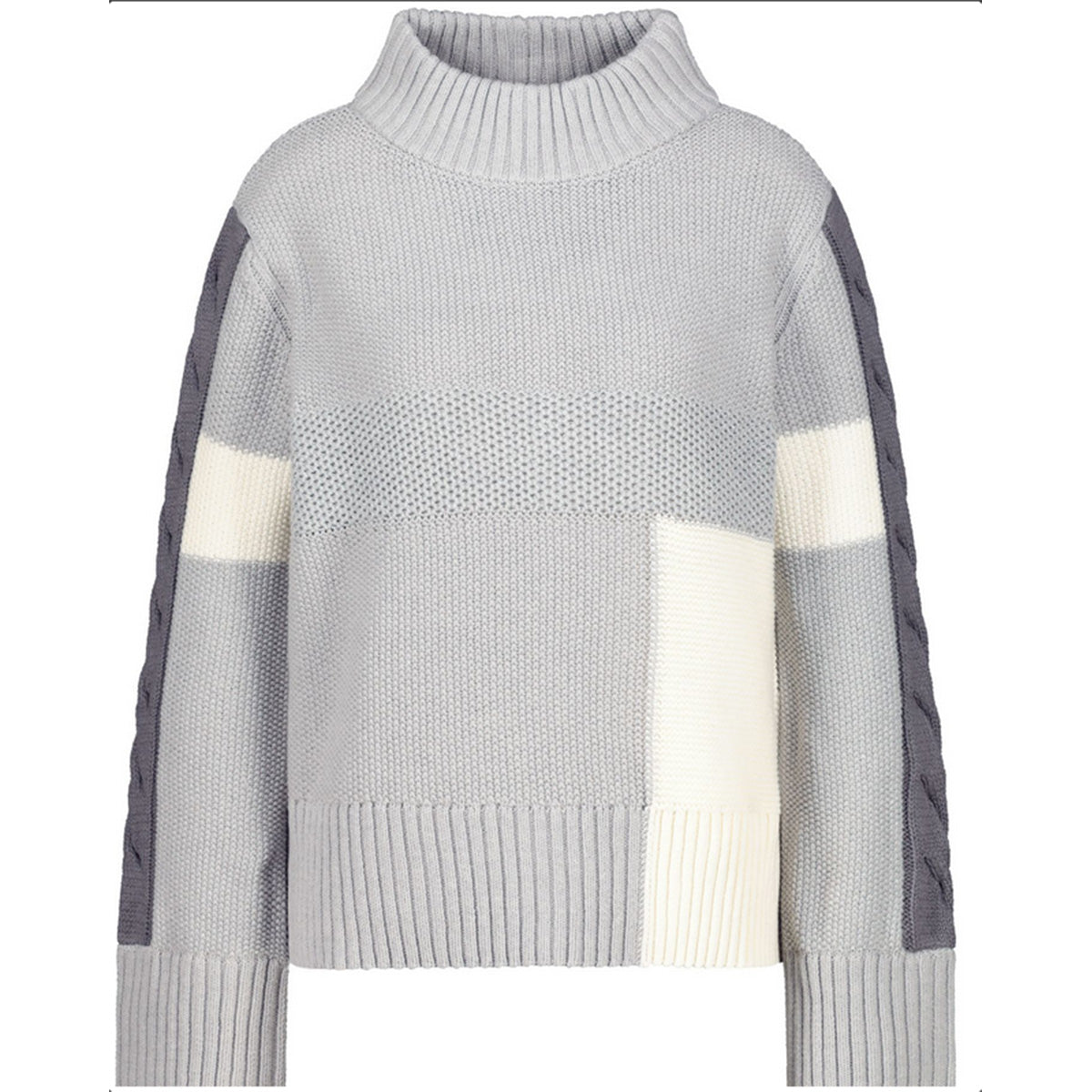 Monari Damen Strickpullover Colorblocking