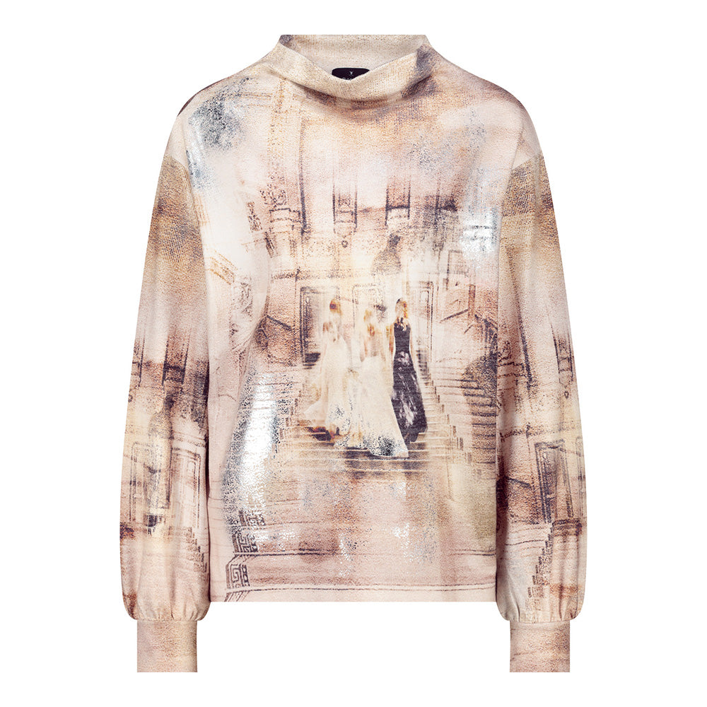 Monari Damen Sweatshirt mit Operndruck Verona