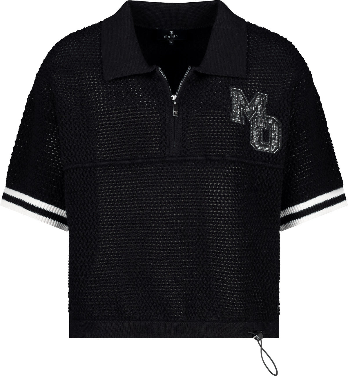 Monari Damen Ajour Strick-Poloshirt Montana