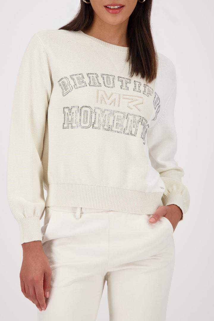 Monari Damen Pullover im Colorblocking-Stil Verona