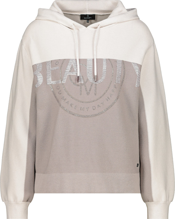 Monari Damen Pullover mit Kapuze