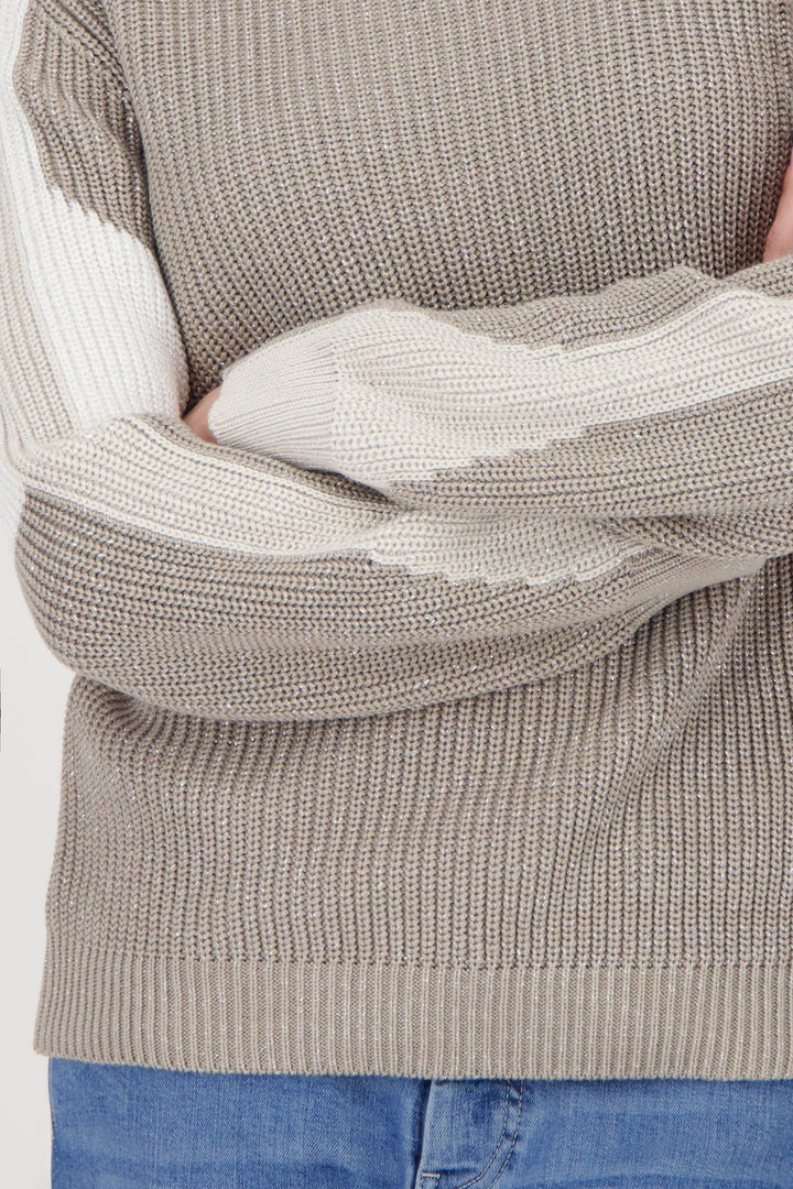 Monari Damen Strickpullover mit Lurex