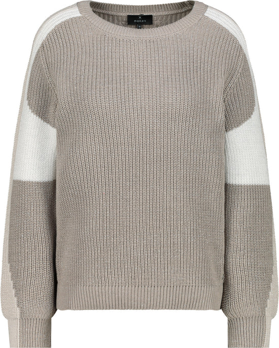Monari Damen Strickpullover mit Lurex