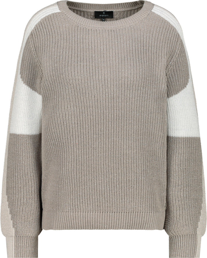 Monari Damen Strickpullover mit Lurex
