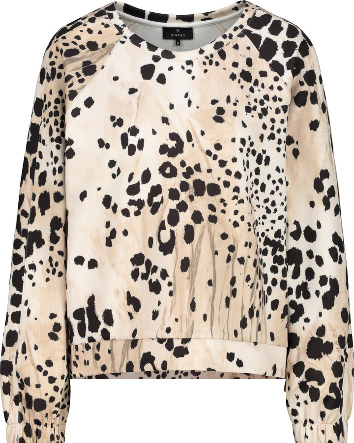 Monari Damen Sweatshirt mit Leomuster Verona