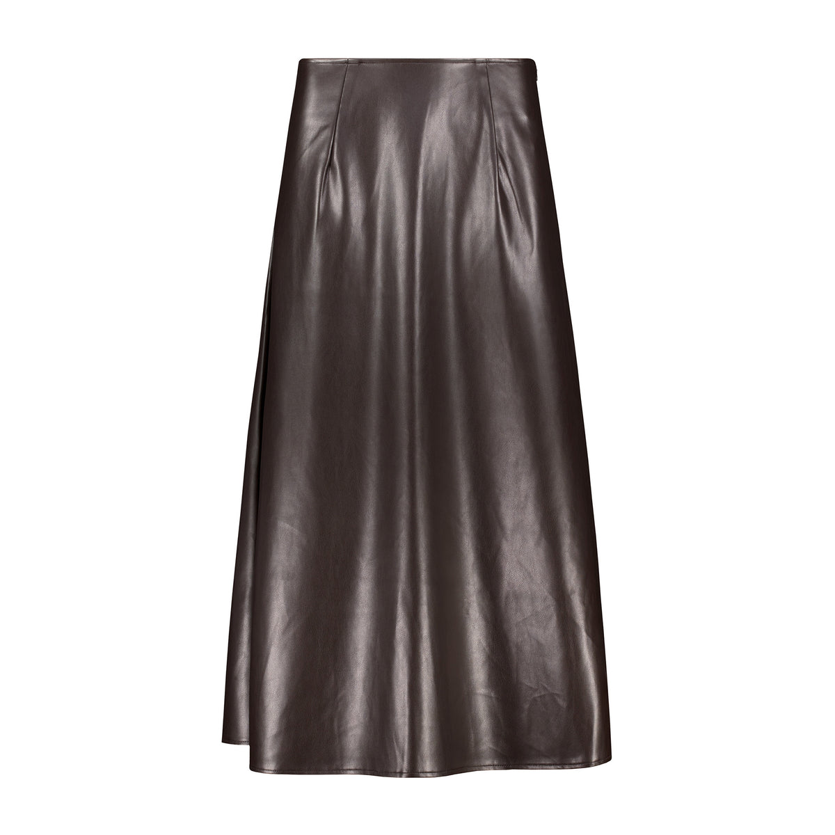 Monari Damen Rock aus Kunstleder 809743 – black coffee