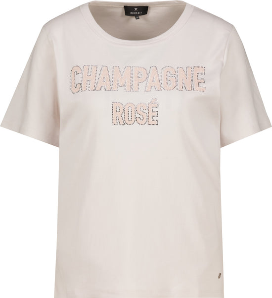 Monari Damen T-Shirt mit Strassschriftzug