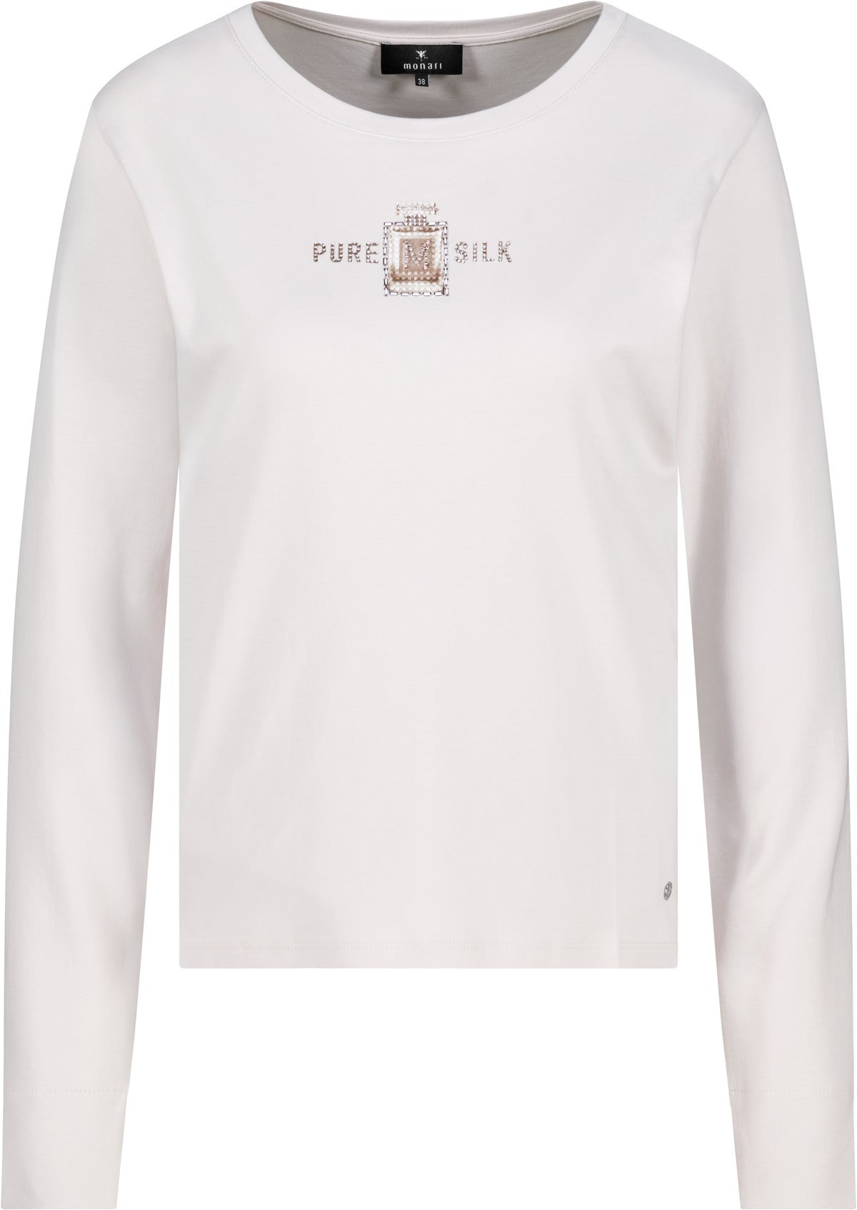 Monari Damen Langarmshirt mit Parfumprint