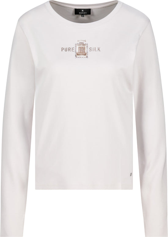 Monari Damen Langarmshirt mit Parfumprint