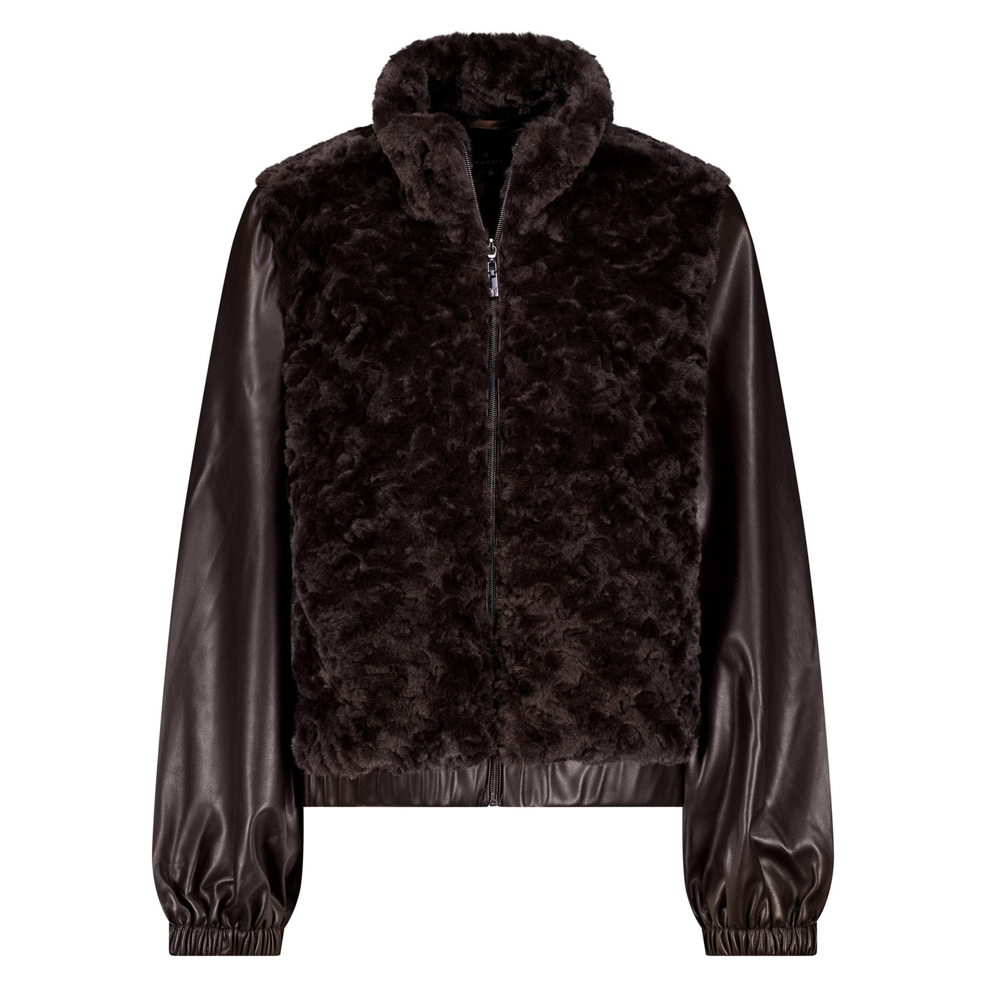 Monari Damen Jacke mit Kunstfell