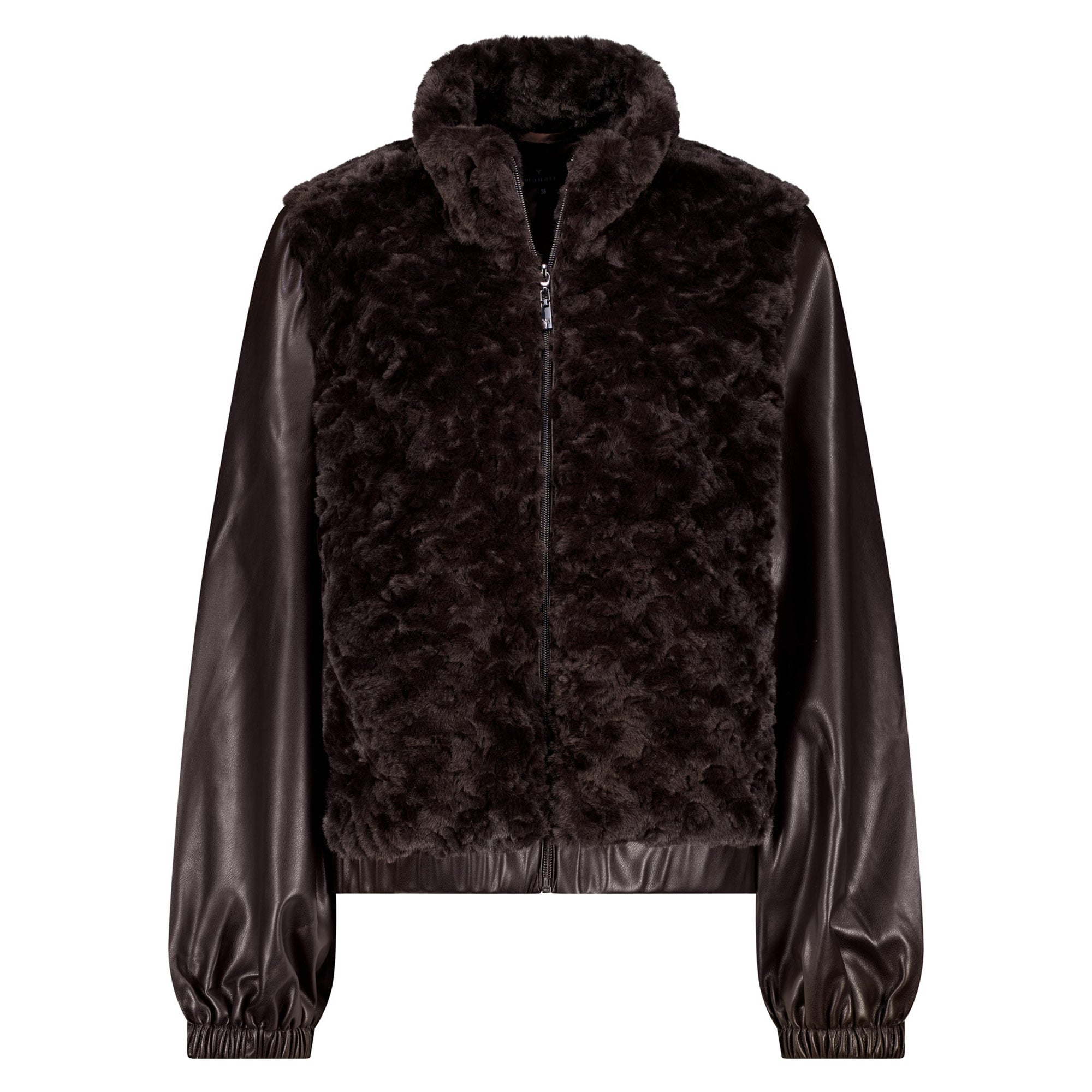 Monari Damen Jacke mit Kunstfell