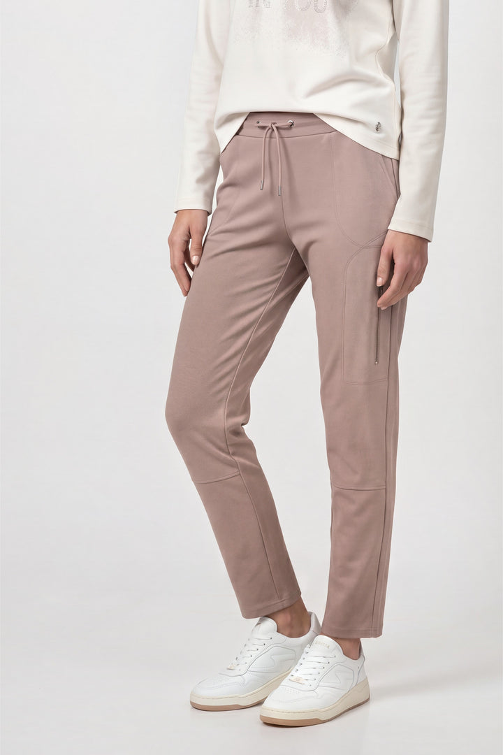 Monari Damen Hose Jogger mit Reißverschluss
