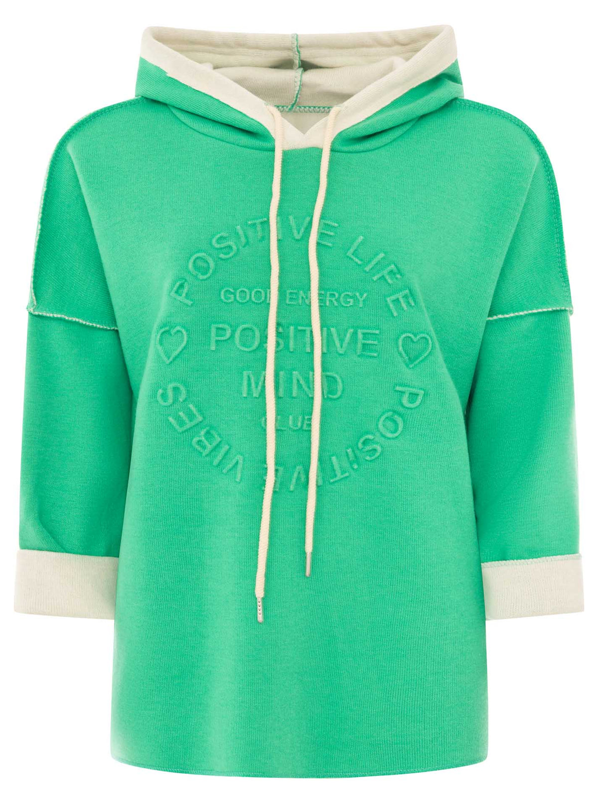 Zwillingsherz Damen Pullover Doubleface Hoodie "Positive Mind"