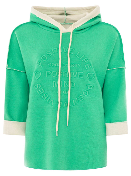 Zwillingsherz Damen Pullover Doubleface Hoodie "Positive Mind"