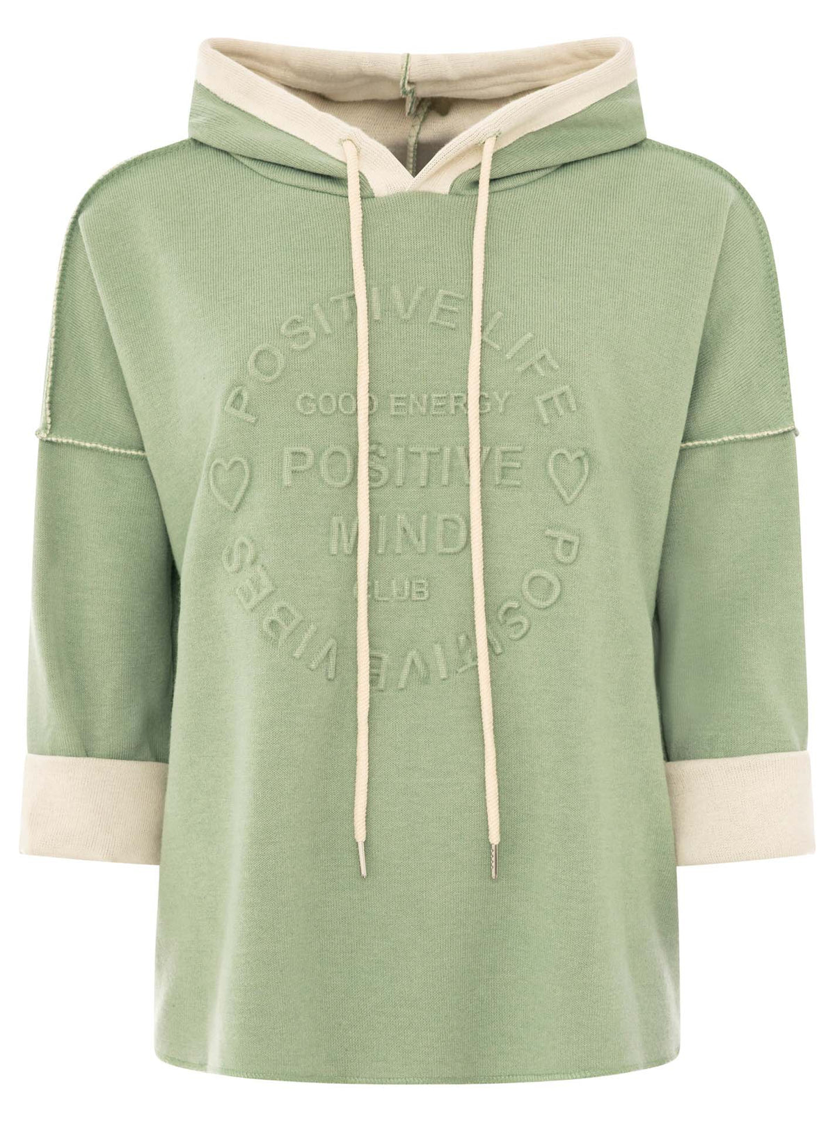 Zwillingsherz Damen Pullover Doubleface Hoodie "Positive Mind"