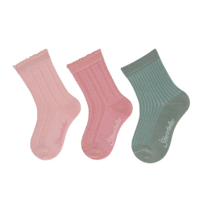 Sterntaler Mädchen Kindersocken 3er Pack Struktur