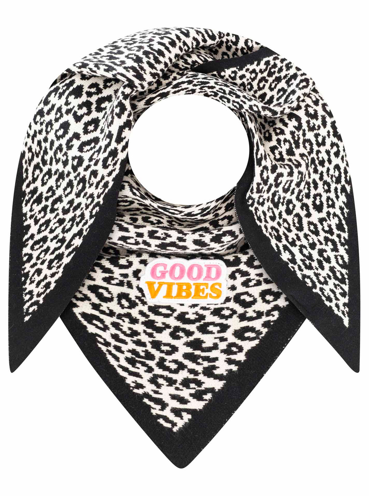 Zwillingsherz Damen Dreieckstuch BW Mix "Leo Patch"