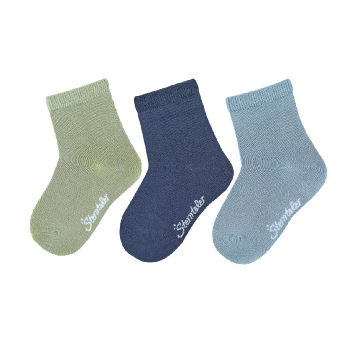 Sterntaler Kindersocken 3er Pack aus Bambus Uni