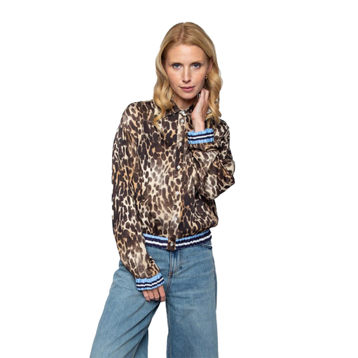 Emily van den Bergh Damen Blusen Leo Print