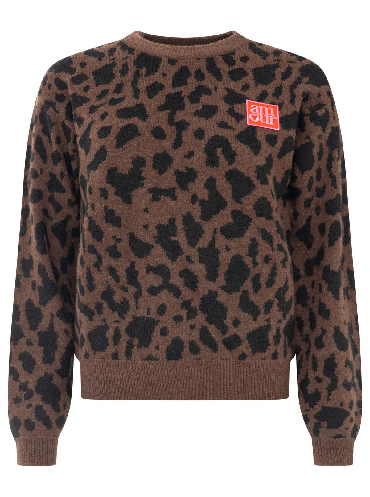 Zwillingsherz Damen Pullover "Leo Amour Patch"