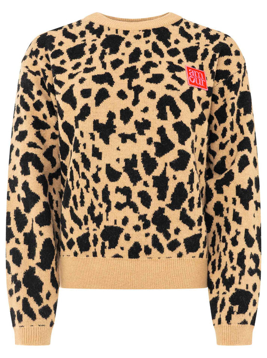 Zwillingsherz Damen Pullover "Leo Amour Patch"