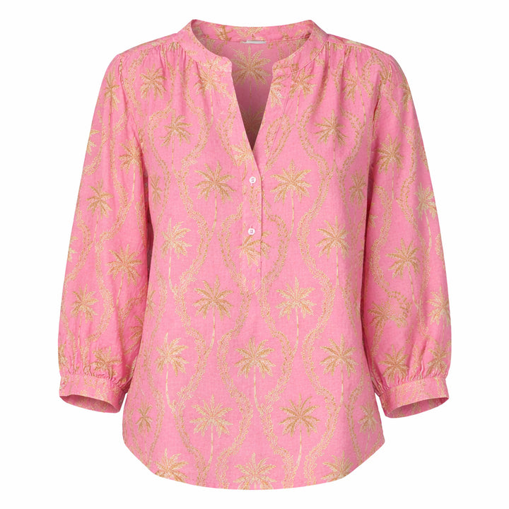 Emily van den Bergh Damen Shirtblusen pink sand palms