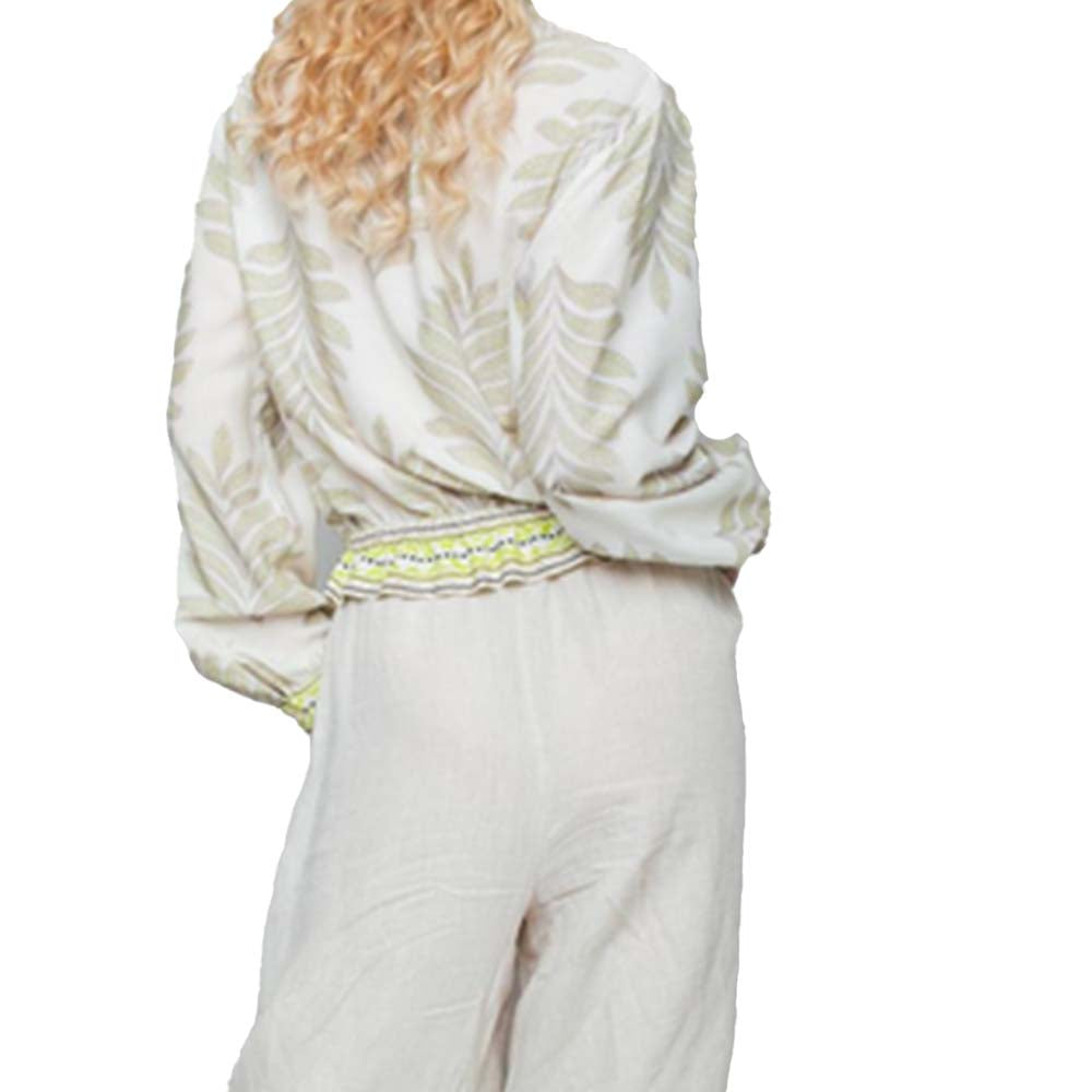 Emily van den Bergh Damen Bluse taupe lemon