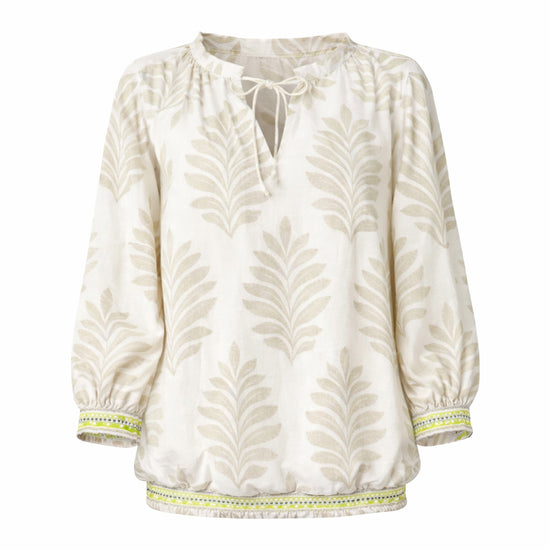 Emily van den Bergh Damen Bluse taupe lemon