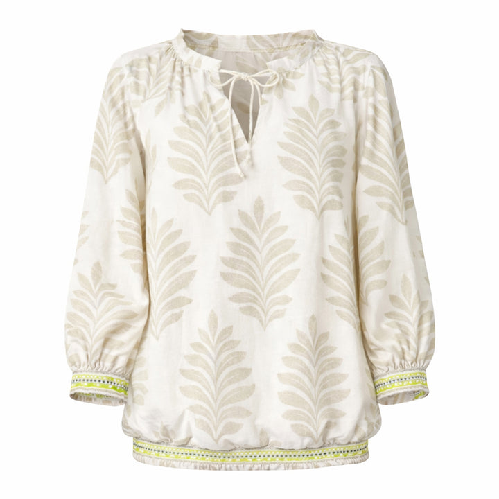 Emily van den Bergh Damen Bluse taupe lemon