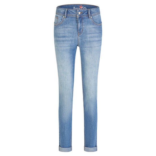 Buena Vista Damen Jeanshose Malibu-Zip High Stretch Denim - mid stone