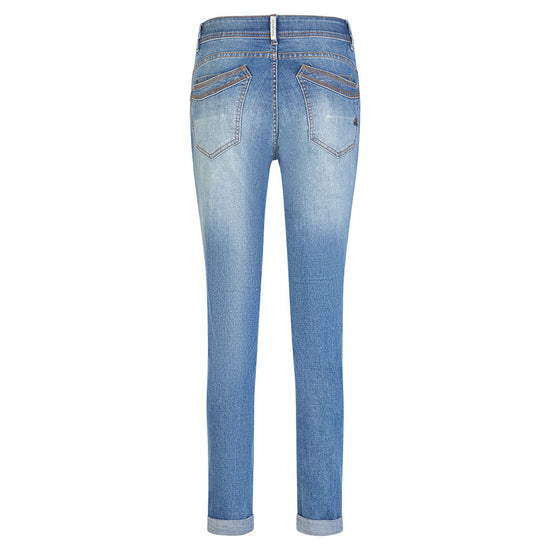 Buena Vista Damen Jeanshose Malibu-Zip High Stretch Denim - mid stone