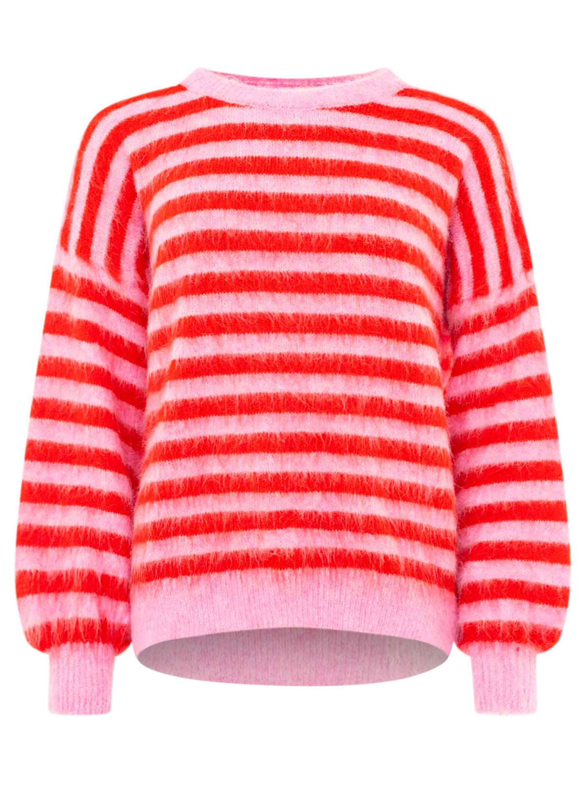 Zwillingsherz Damen Pullover "Neonstreifen"